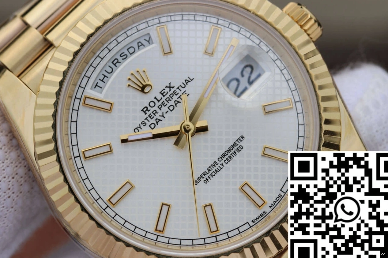 Silver Factory Day-Date Dial M228238-0008 Rolex EW 1222